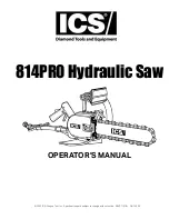 Предварительный просмотр 1 страницы ICS SpeedHook 814PRO Operator'S Manual