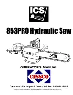 Предварительный просмотр 1 страницы ICS SpeedHook 853PRO Operator'S Manual