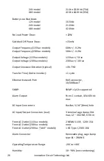 Preview for 26 page of ICT 1500W Sine Wave Series Instruction Manual