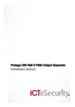 Preview for 1 page of ICT Protege PRT-PX8-DIN Installation Manual