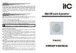 Предварительный просмотр 1 страницы ICT T-601C Owner'S Manual