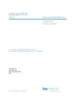 ICU Medical LifeCare PCA Technical & Service Manual preview