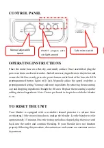 Preview for 5 page of iCucina BL3445 User Manual