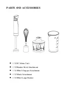 Preview for 3 page of iCucina HB2239 User Manual