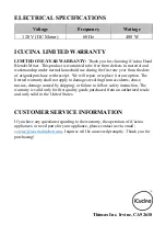 Preview for 8 page of iCucina HB2239 User Manual