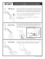 ICW UL90 Installation Instructions предпросмотр