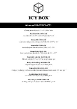 Предварительный просмотр 1 страницы Icy Box IB-121CL-C31 Manual