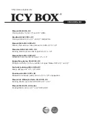 Icy Box IB-122CL-U3 User Manual preview