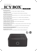 Preview for 1 page of Icy Box IB-123CL-U3 Manual