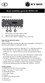 Preview for 2 page of Icy Box IB-1817MC-C31 Quick Installation Manual