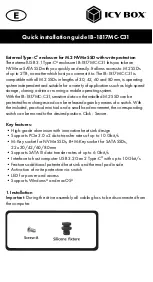 Preview for 3 page of Icy Box IB-1817MC-C31 Quick Installation Manual