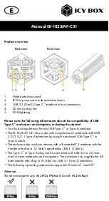 Preview for 6 page of Icy Box IB-1823MF-C31 Manual