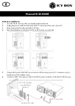 Preview for 8 page of Icy Box IB-2242U2K Manual