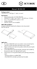 Предварительный просмотр 6 страницы Icy Box IB-235-C31 Quick Installation Manual