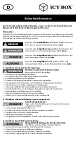 Preview for 4 page of Icy Box IB-235-U3 Quick Installation Manual