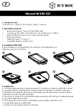 Preview for 8 page of Icy Box IB-245-C31 Manual