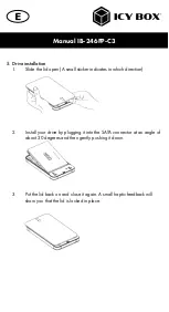 Preview for 8 page of Icy Box IB-246FP-C3 Manual