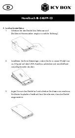 Preview for 16 page of Icy Box IB-246FP-C3 Manual