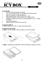 Preview for 29 page of Icy Box IB-289U3 User Manual