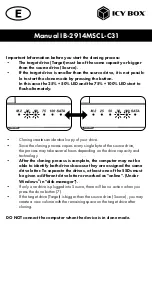 Preview for 10 page of Icy Box IB-2914MSCL-C31 Manual