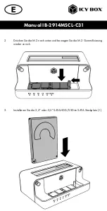 Preview for 18 page of Icy Box IB-2914MSCL-C31 Manual