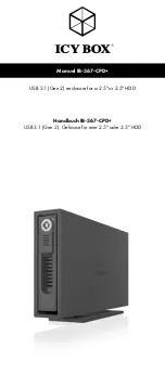 Предварительный просмотр 1 страницы Icy Box IB-367-CPD+ Manual