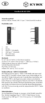 Предварительный просмотр 4 страницы Icy Box IB-367-CPD+ Manual