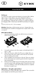 Предварительный просмотр 10 страницы Icy Box IB-367-CPD+ Manual