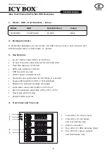 Preview for 3 page of Icy Box IB-554 Series Manual