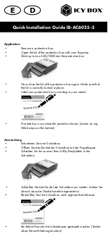 Предварительный просмотр 7 страницы Icy Box IB-AC6025-3 Quick Installation Manual