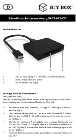 Preview for 8 page of Icy Box IB-CR402-C31 Quick Installation Manual