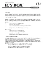 Preview for 5 page of Icy Box IB-DK2401AC Manual