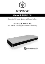 Icy Box IB-DK2501-TB3 Manual preview