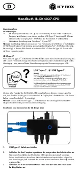 Preview for 10 page of Icy Box IB-DK4027-CPD User Manual