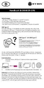 Preview for 18 page of Icy Box IB-DK4029-CPD Manual