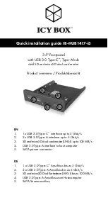 Preview for 1 page of Icy Box IB-HUB1417-i3 Quick Installation Manual