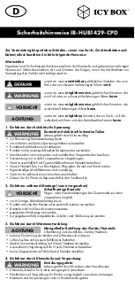 Preview for 2 page of Icy Box IB-HUB1429-CPD User Manual