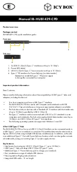 Preview for 6 page of Icy Box IB-HUB1429-CPD User Manual