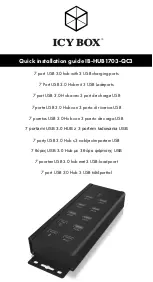 Preview for 1 page of Icy Box IB-HUB1703-QC3 Quick Installation Manual