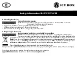 Preview for 7 page of Icy Box IB-PCI1902-C31 Manual