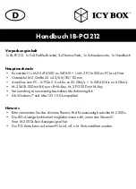 Preview for 9 page of Icy Box IB-PCI212 Manual