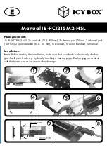 Preview for 4 page of Icy Box IB-PCI215M2-HSL Manual