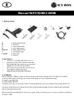 Preview for 6 page of Icy Box IB-PCI224M2-ARGB Manual