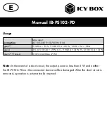 Preview for 11 page of Icy Box IB-PS102-PD Manual