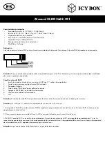 Preview for 14 page of Icy Box IB-RD3662-C31 Manual