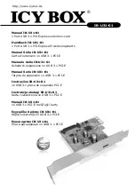 Предварительный просмотр 1 страницы Icy Box IB-U31-01 Manual