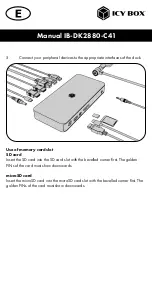 Предварительный просмотр 11 страницы Icy Box USB4 IB-DK2880-C41 Manual