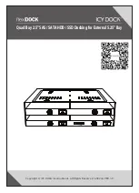 Preview for 1 page of Icy Dock flexiDOCK Installation Manual