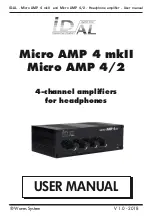 ID-AL Micro AMP 4 mkII User Manual preview