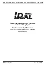 Preview for 8 page of ID-AL Micro AMP 4 mkII User Manual